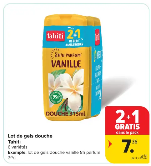 Offre: Lot de gels douche