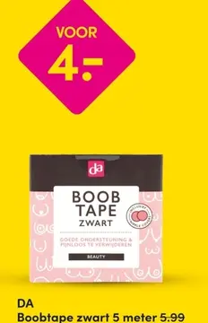 Aanbieding: Boobtape zwart