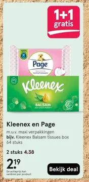 Aanbieding: Kleenex en Page