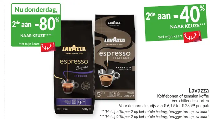 Promotie: Koffiebonen of gemalen koffie