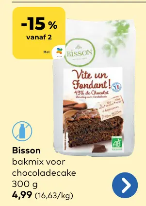 Promotie: Bakmix voor chocoladecake