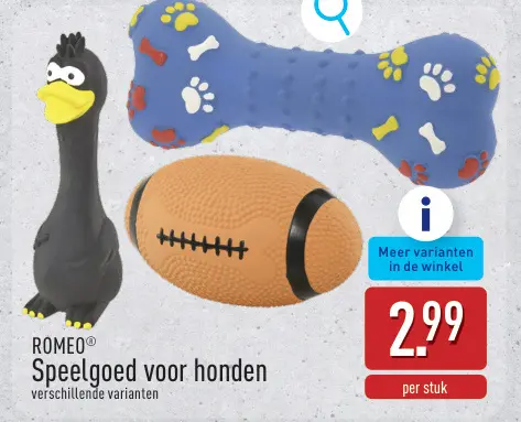 Promotie: Speelgoed voor honden