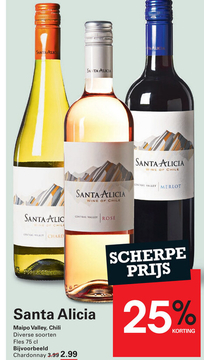 Aanbieding: Santa Alicia Chardonnay