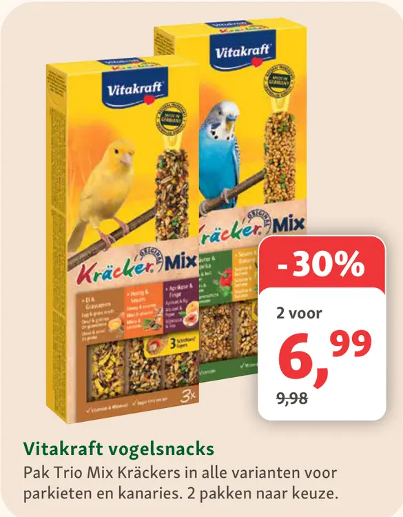 Aanbieding: Vitakraft vogelsnacks