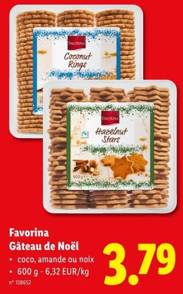 Offre: Favorina Gâteau de Noël