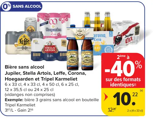 Offre: Bière sans alcool