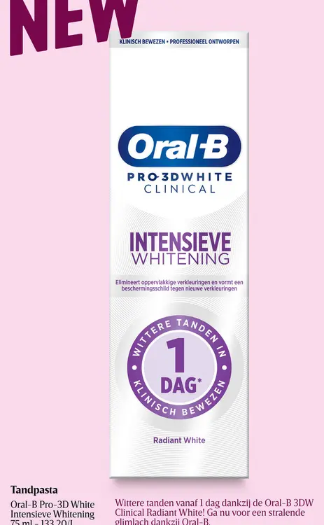Promotie: Pro-3D White Intensieve Whitening