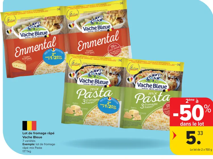 Offre: Lot de fromage râpé