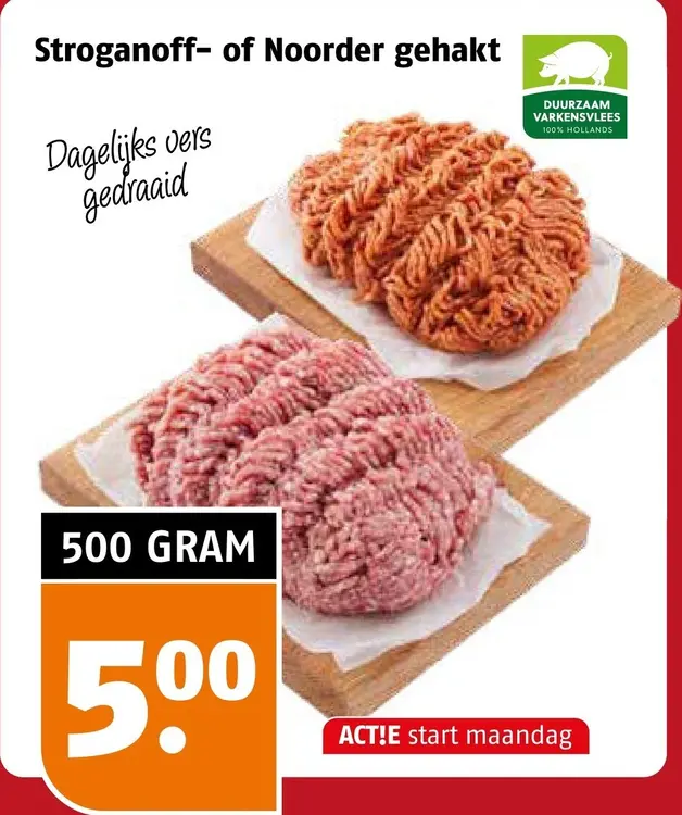 Aanbieding: Stroganoff- of Noorder gehakt