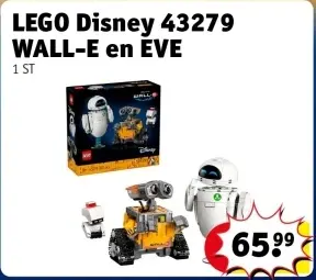 Promotie: LEGO Disney 43279 WALL-E en EVE