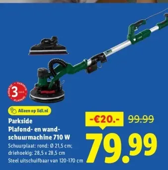 Aanbieding: Plafond- en wand-schuurmachine 710 W