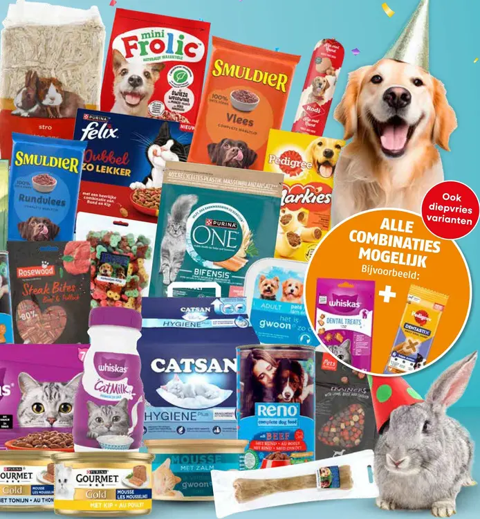 Aanbieding: Dierenvoeding en toebehoren