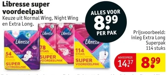 Aanbieding: Libresse super voordeelpak