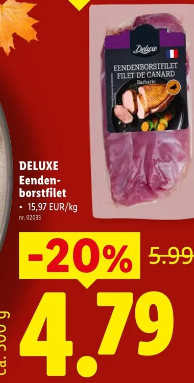 Promotie: Deluxe Eendenborstfilet