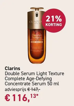Aanbieding: Clarins Double Serum Light Texture