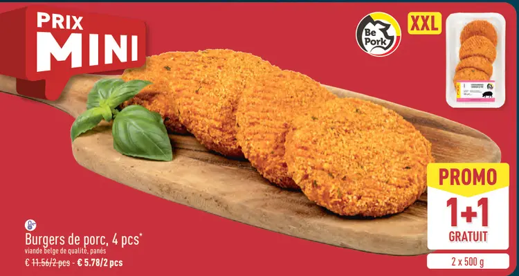 Offre: Burgers de porc