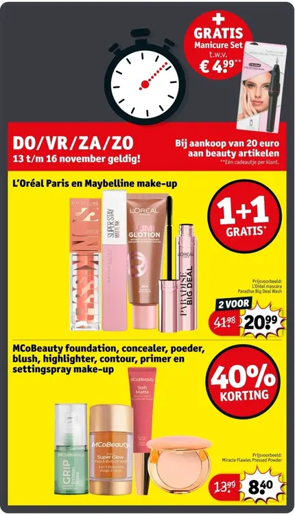 Aanbieding: L'Oréal Paris en Maybelline make-up
