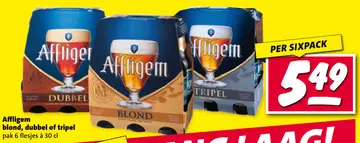 Aanbieding: Affligem blond, dubbel of tripel