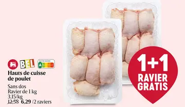 Offre: Hauts de cuisse de poulet