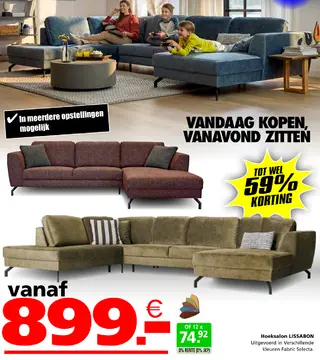 Aanbieding: Hoeksalon LISSABON