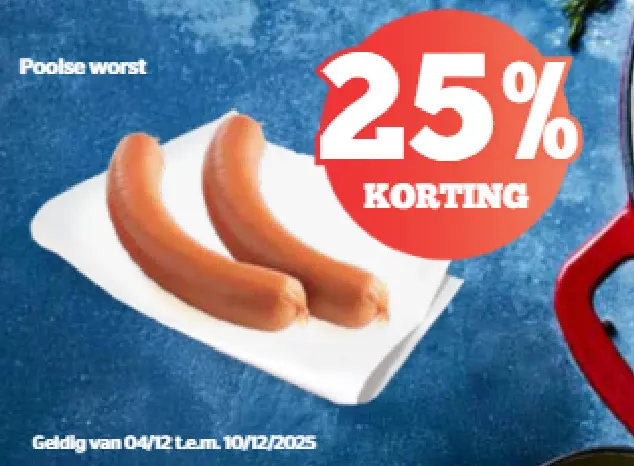 Promotie: Poolse worst