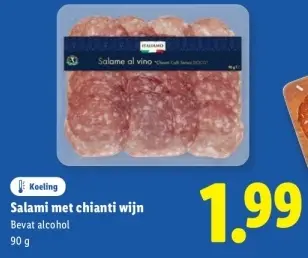 Aanbieding: Salami met chianti wijn
