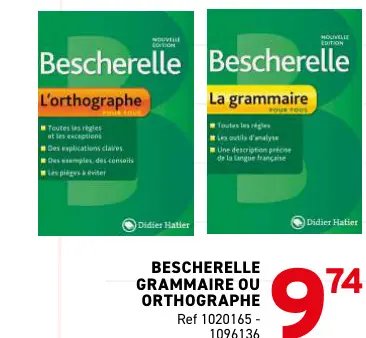 Offre: Bescherelle grammaire ou orthographe