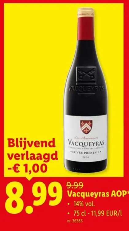 Promotie: Vacqueyras AOP