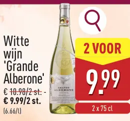Promotie: Witte wijn 'Grande Alberone'