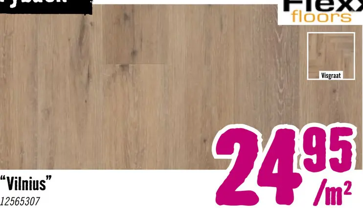 Aanbieding: FLEXXFLOORS Dryback PVC vloerdelen Vilnius