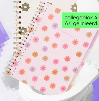 Aanbieding: collegeblok 4-