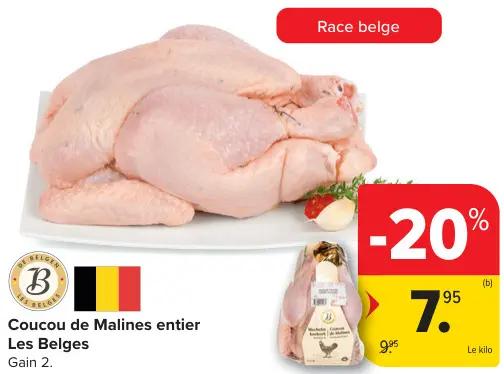Offre: Coucou de Malines entier