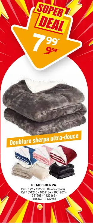 Offre: Plaid sherpa