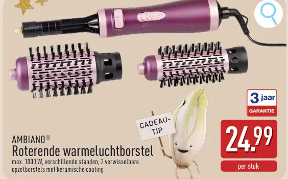 Promotie: Roterende warmeluchtborstel