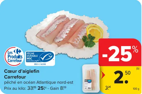 Offre: Cœur d'aiglefin