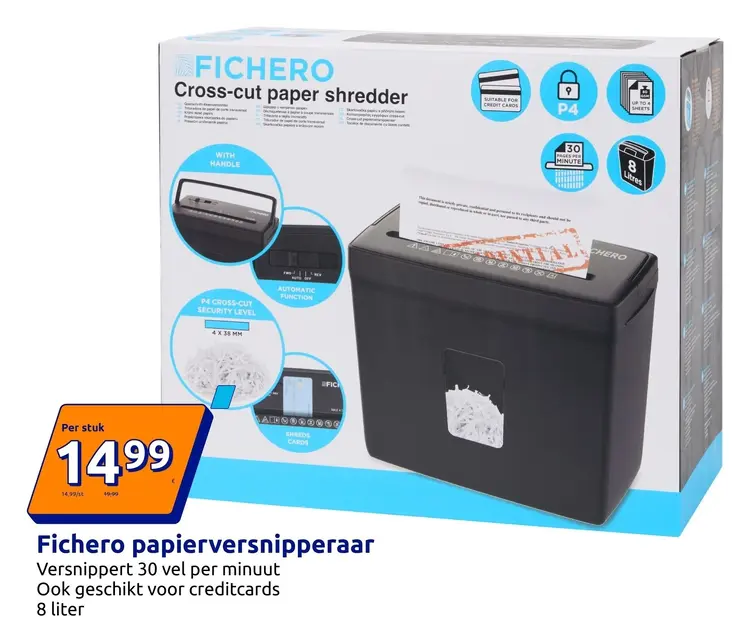 Promotie: Fichero papierversnipperaar