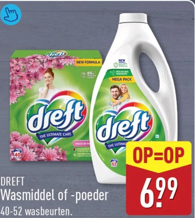 Aanbieding: Wasmiddel of -poeder