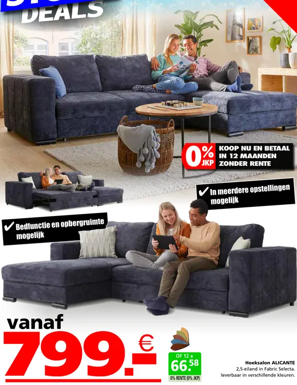 Promotie: Hoeksalon ALICANTE