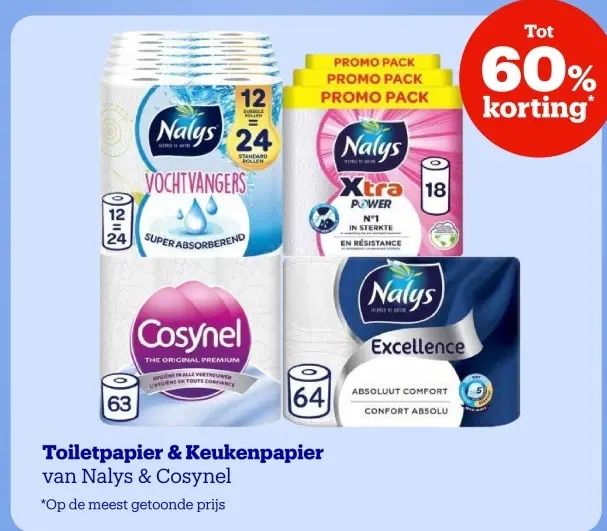 Aanbieding: Toiletpapier & Keukenpapier