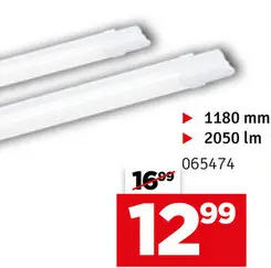 Aanbieding: Armature LED Eco LED-E blanc neutre 2050 lm 17 W 118 cm EGLO