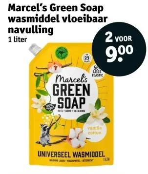 Aanbieding: Marcel's Green Soap wasmiddel vloeibaar navulling