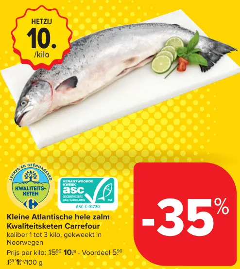 Aanbieding: Kleine Atlantische hele zalm