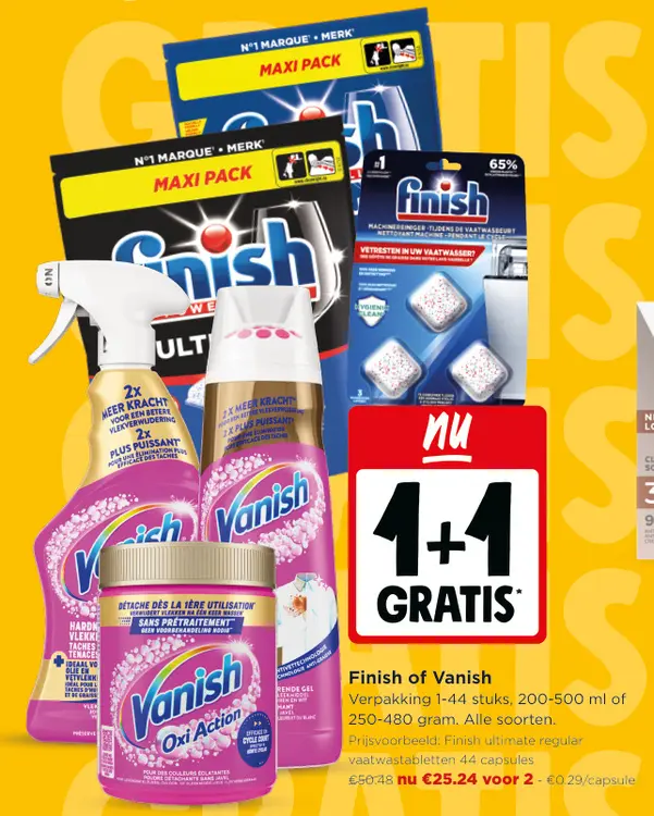Promotie: Finish of Vanish