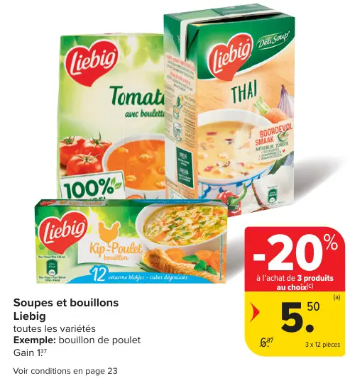 Offre: Soupes et bouillons