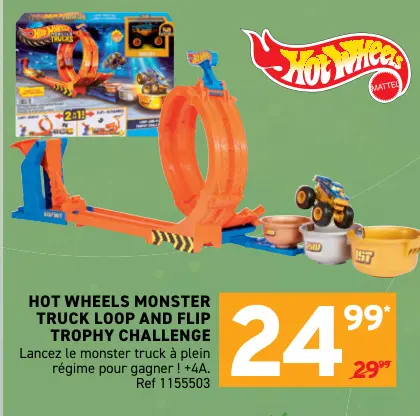 Offre: Hot wheels monster truck loop and flip trophy