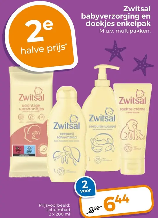 Aanbieding: babyverzorging en doekjes enkelpak