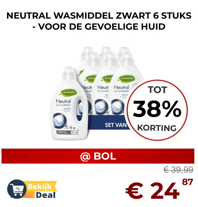 Aanbieding: Wasmiddel zwart