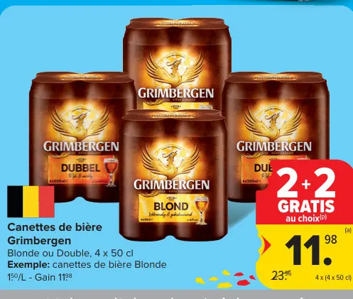 Offre: Canettes de bière Grimbergen