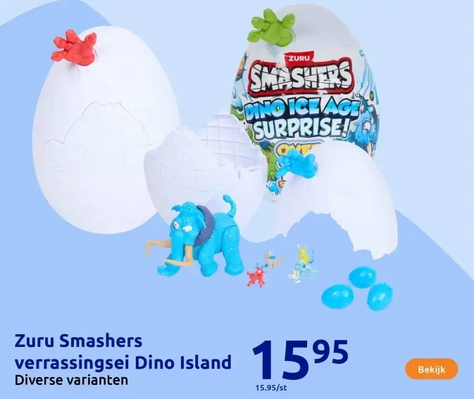 Aanbieding: Zuru Smashers verrassingsei Dino Island