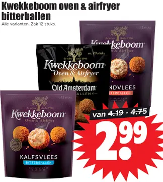 Aanbieding: Kwekkeboom oven & airfryer bitterballen